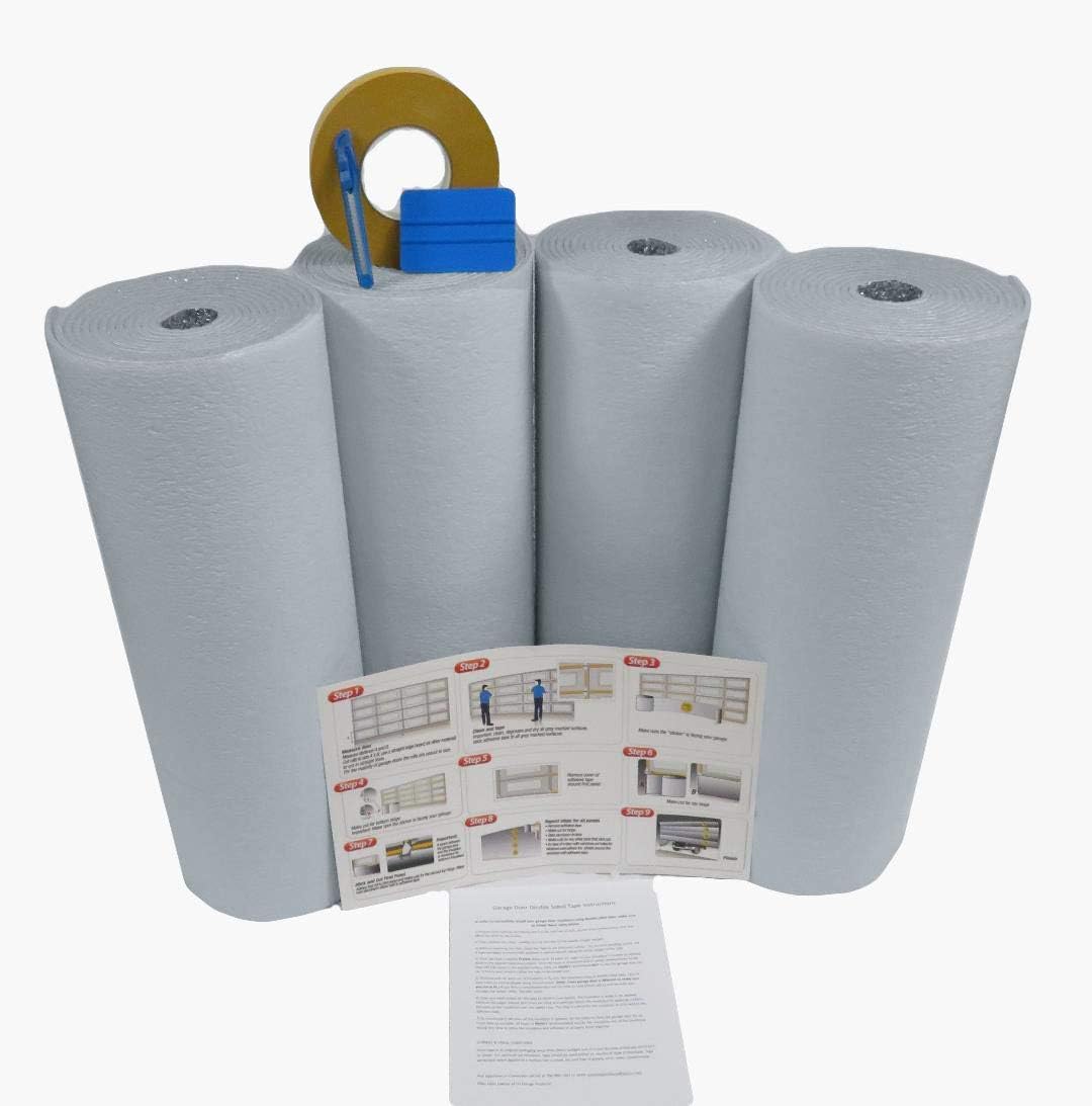 Reflective White Garage Door Insulation Foam Core Kit Q53814