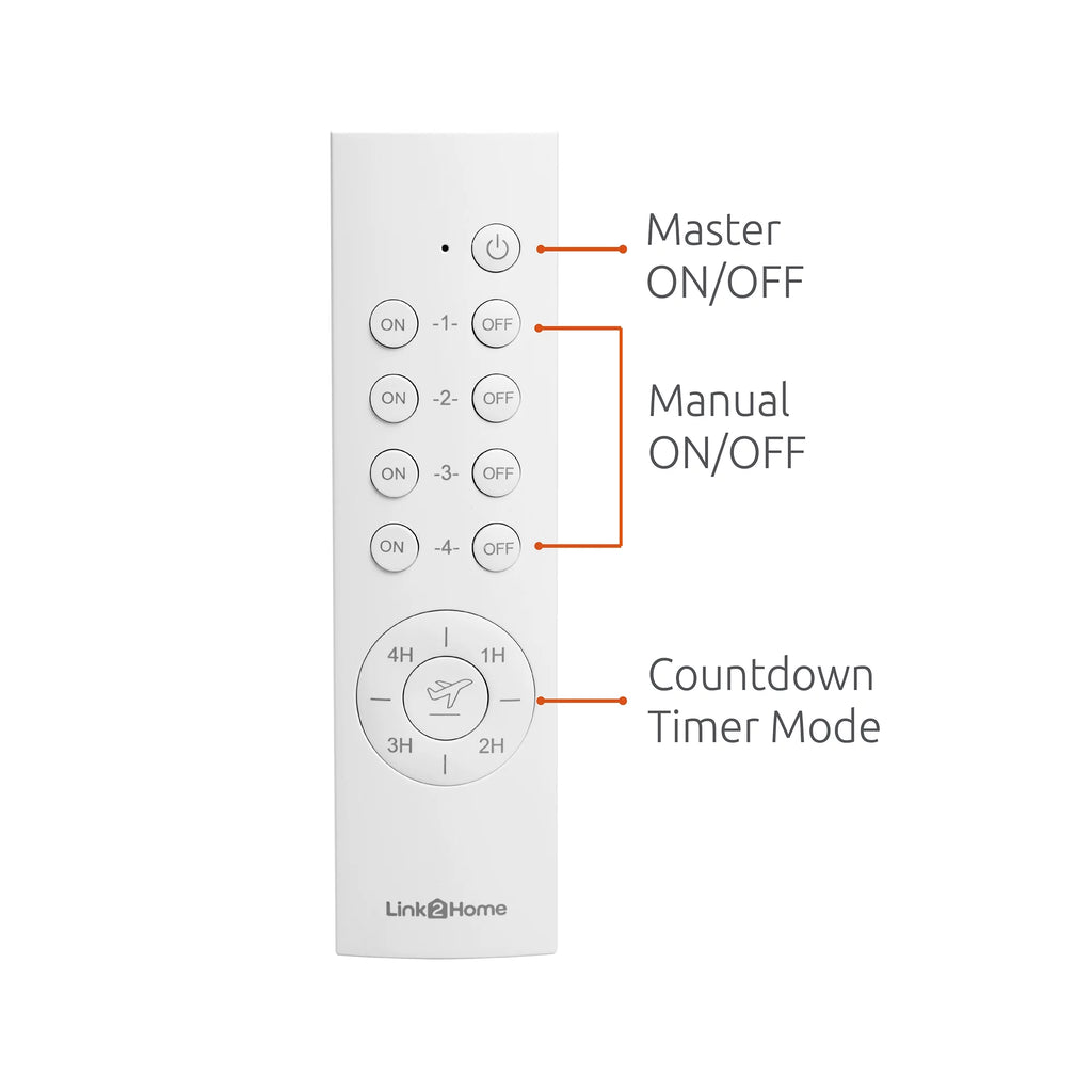 Wireless Remote Control Outlet Switch with Countdown Timer U89876
