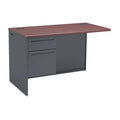 Mahogany Charcoal Left Return Desk O3628