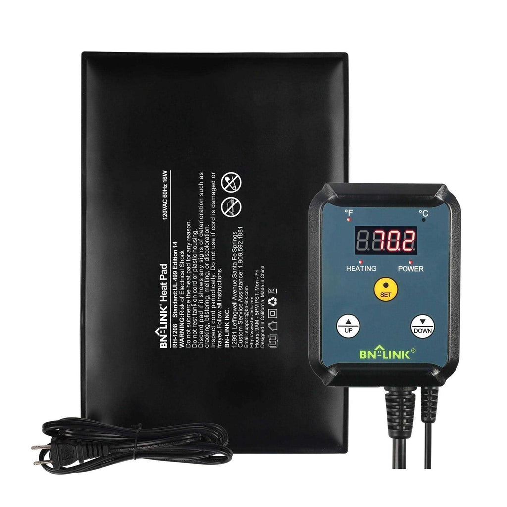 Reptile Heating Pad 8 X Digital Thermostat Under Tank Heater Combo Set M75161