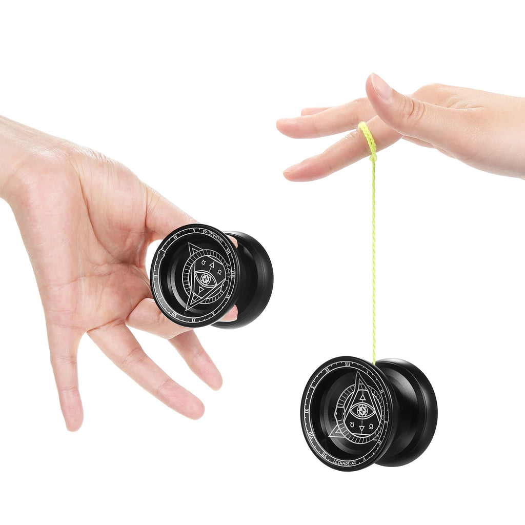 Aluminum Yoyo Ball with Strings and Glove A218869