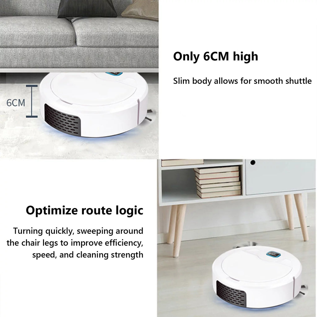 Black 3 In 1 Robotic Vacuum Cleaner M62980