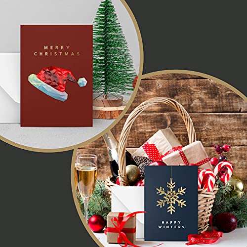 18 Christmas Greeting Card Assortment With Envelopes B69728