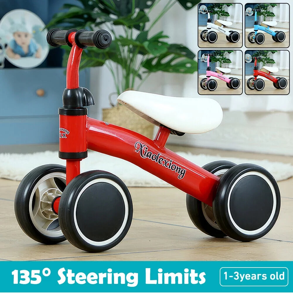 Baby Balance Bike 4 Wheels No Pedal A338248