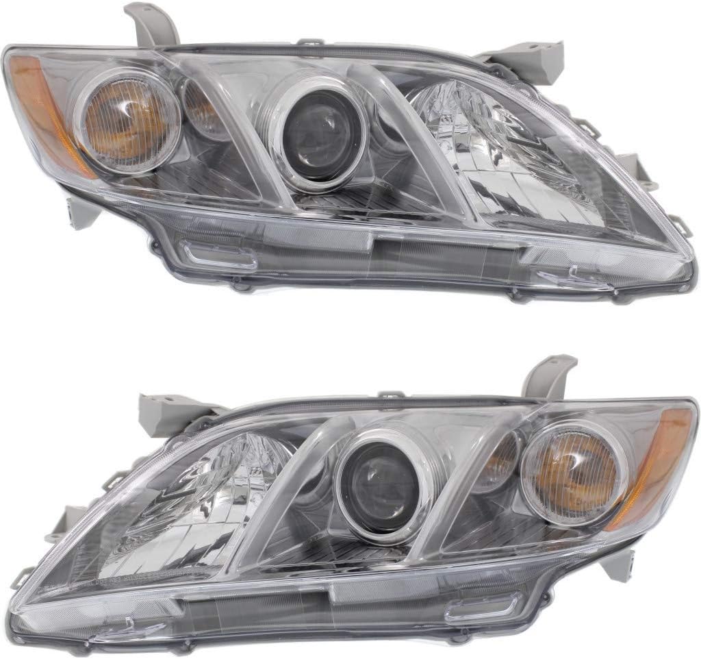 2007 2008 2009 Toyota Camry Pair Headlight Assembly L15392