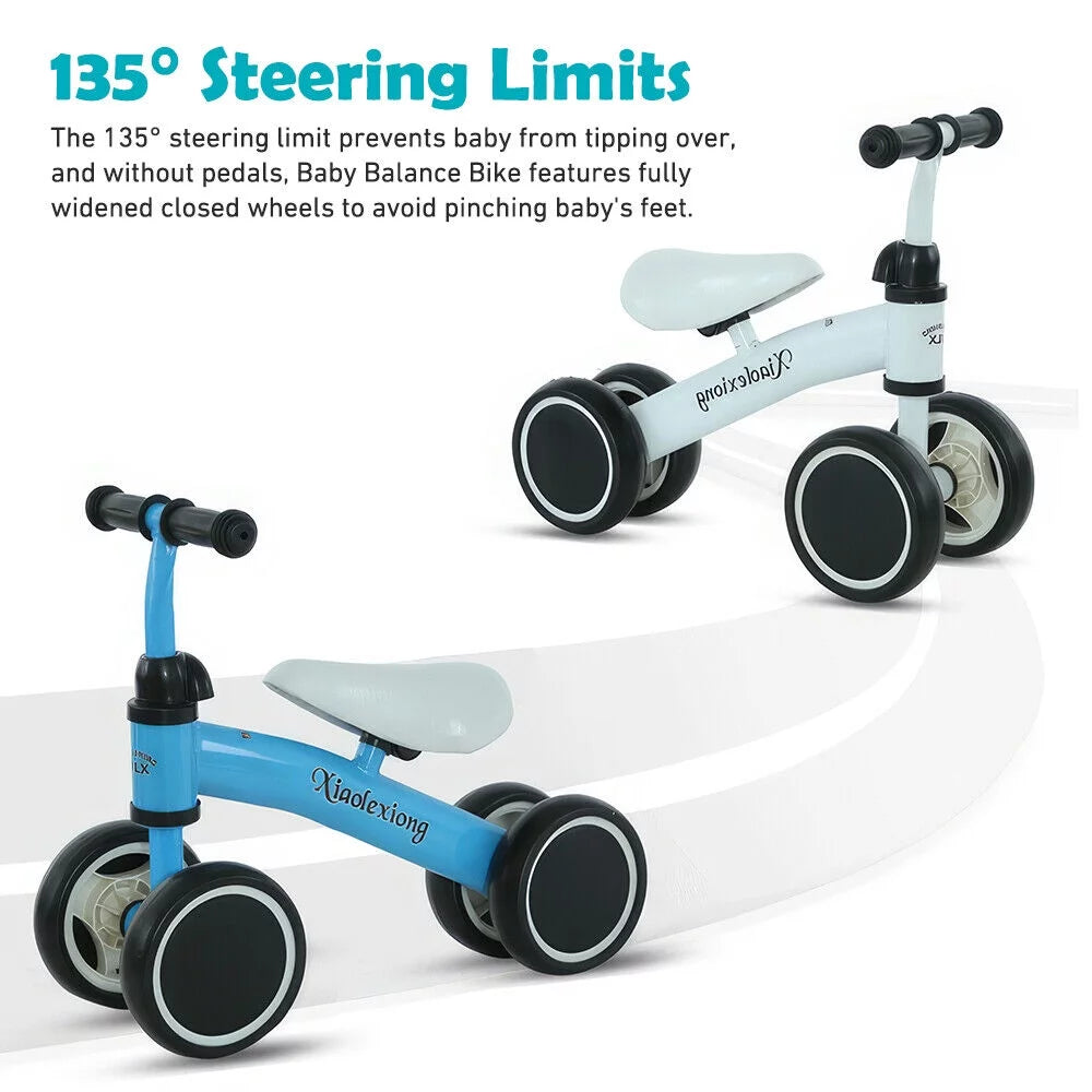 Baby Balance Bike 4 Wheels No Pedal A338248