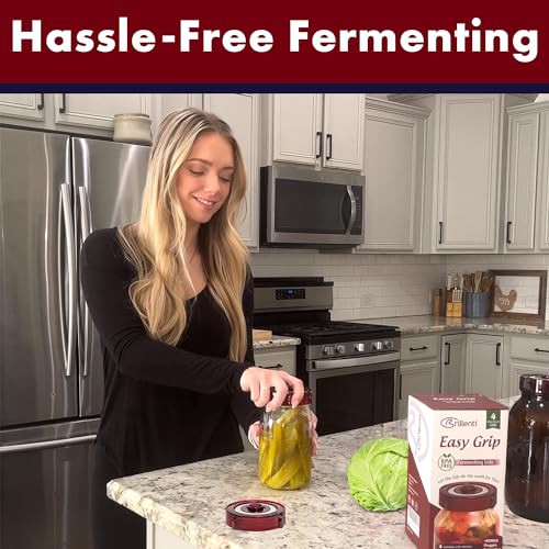 Food Grade Fermentation Kit for Wide Mouth Mason Jars, 4 Pack V351314