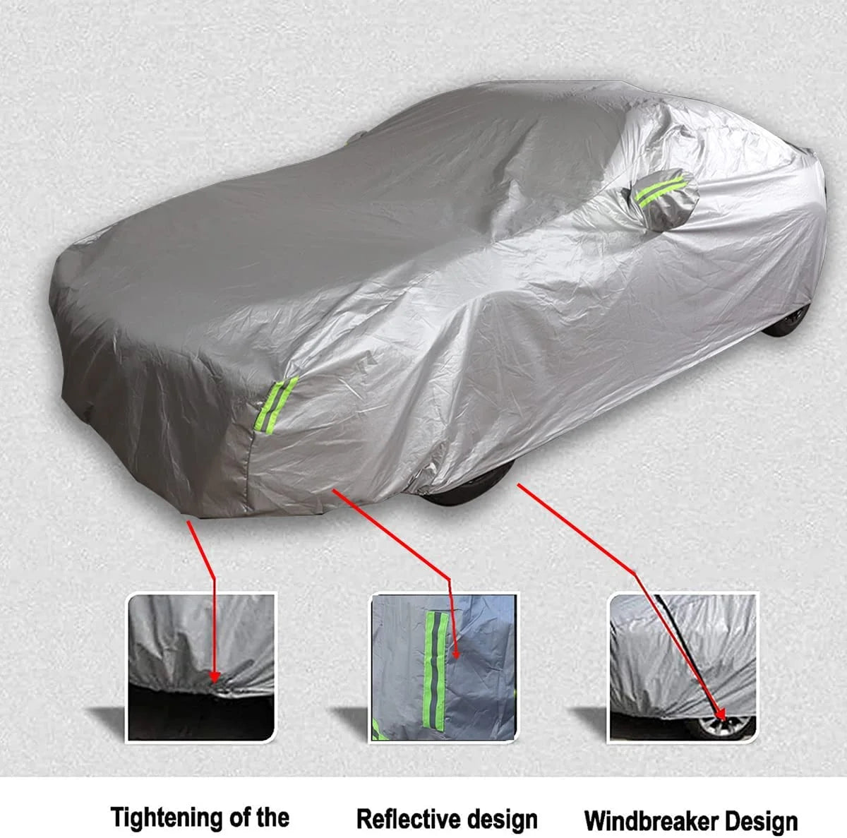 Heavy Duty Weatherproof Full Car Cover W250229