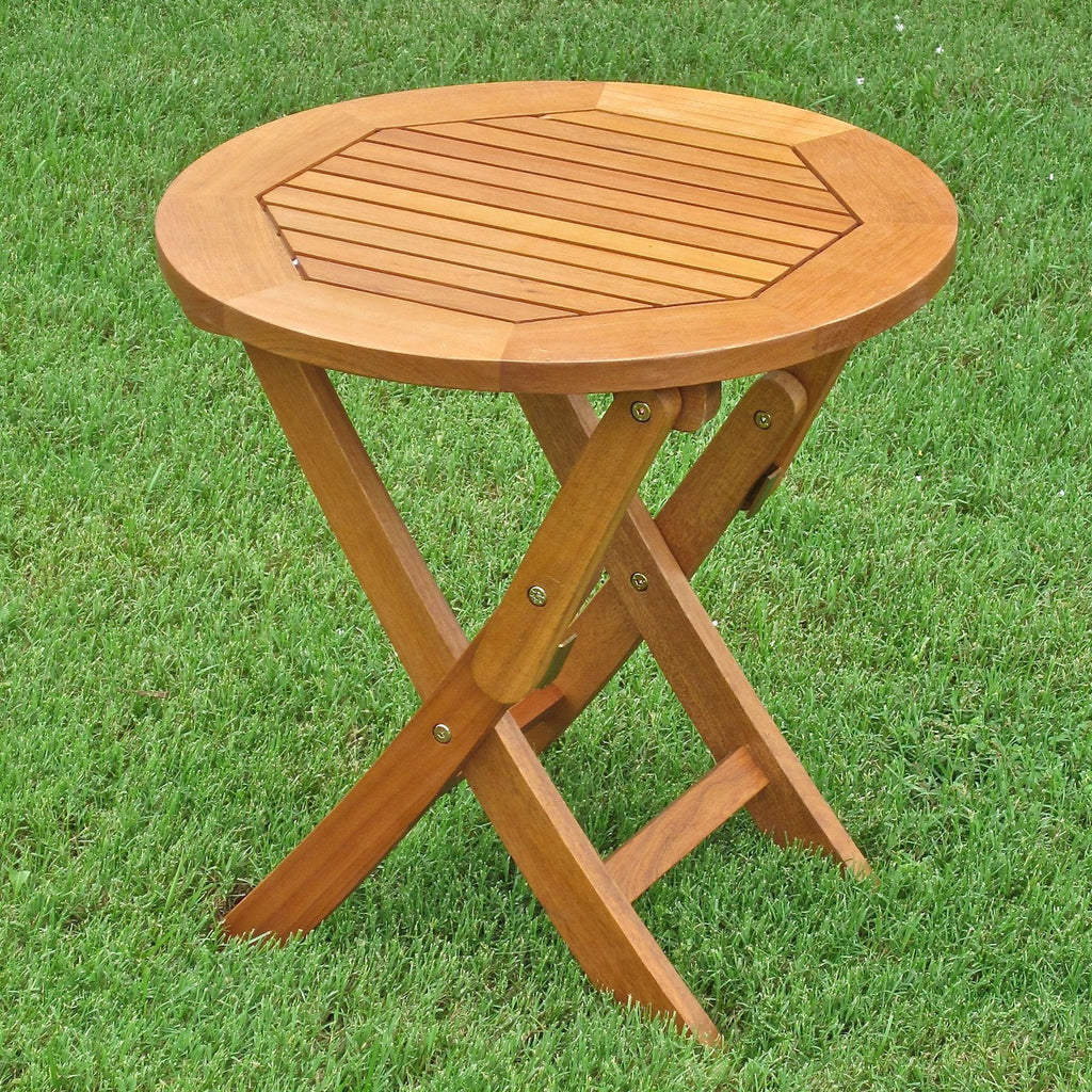 Round Wood Folding Table P40319