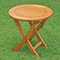 Round Wood Folding Table P40319