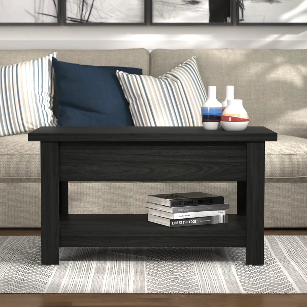 Black Wood Lift Top Coffee Table I919870
