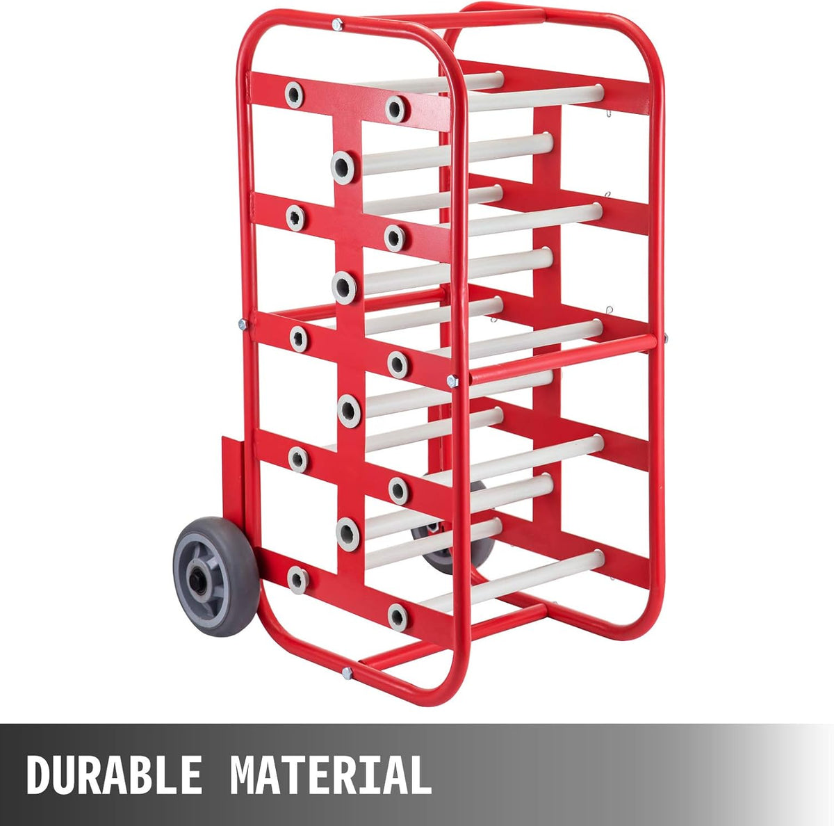 Wire Reel Caddy with Multiple Axles Cable Spool Holder & Dispenser O194543