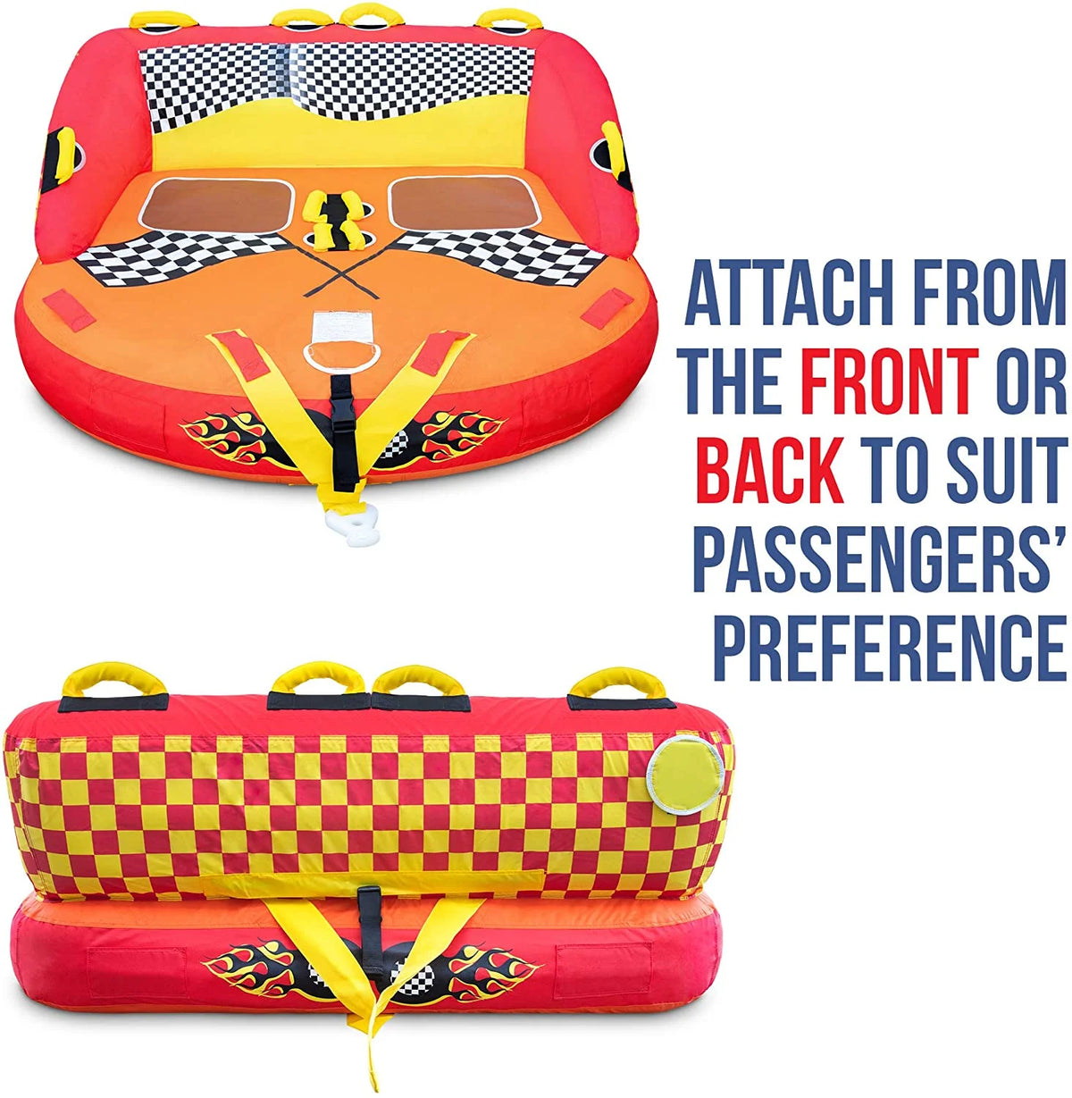 Red Towable Water Tube, 2 Seats M8029