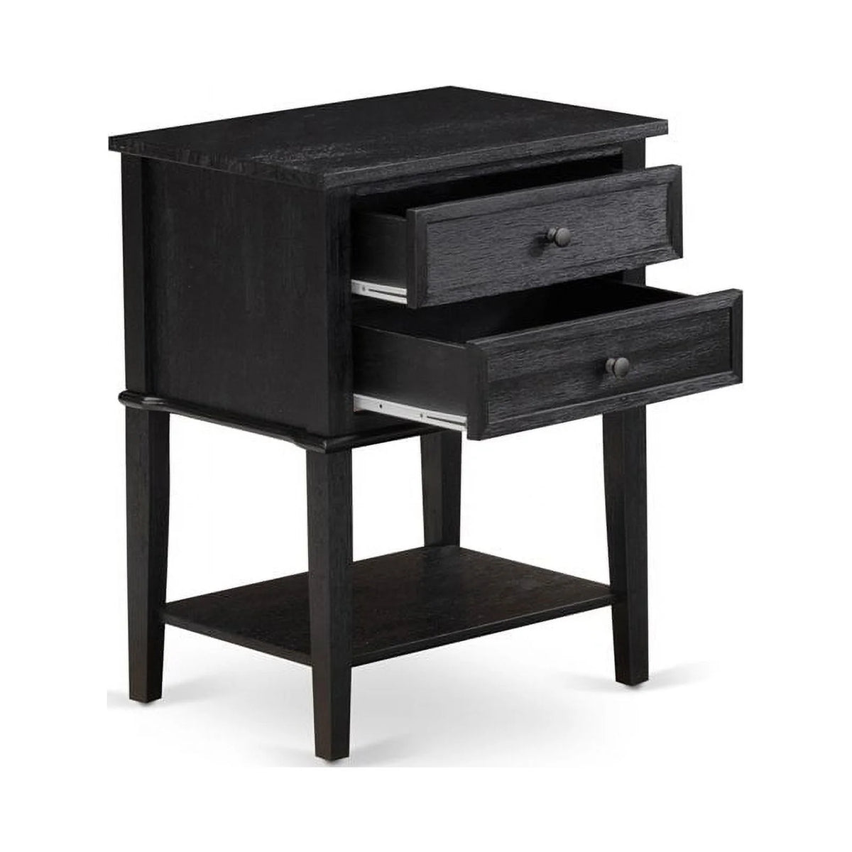 16" Wood Nightstand with 2 Drawers H883