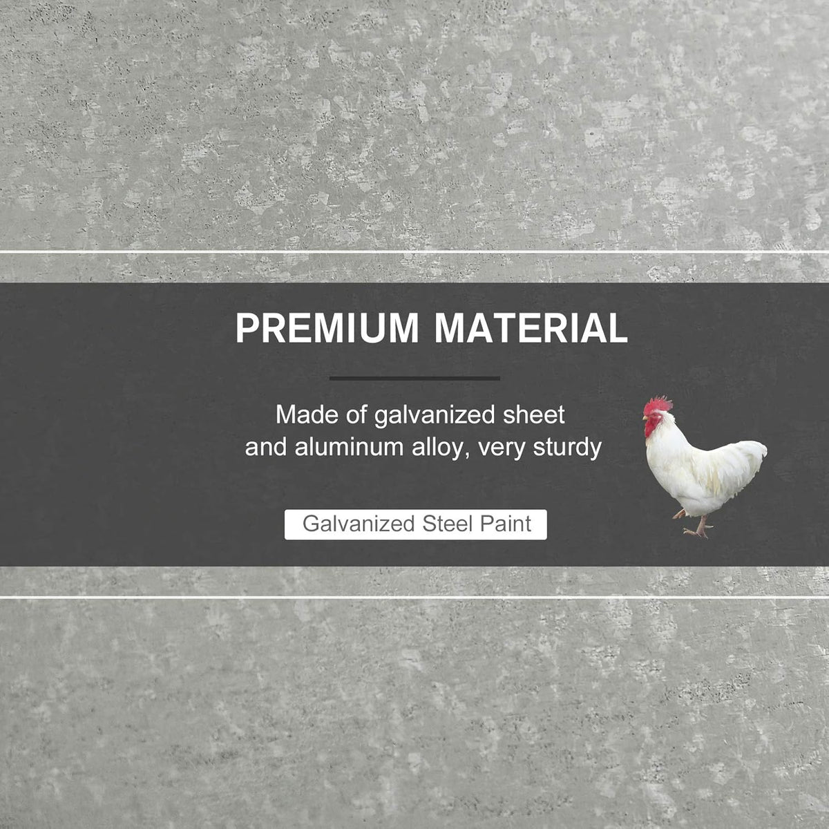 Automatic Chicken Poultry Feeder with Galvanized Steel and Aluminium Build Z57013