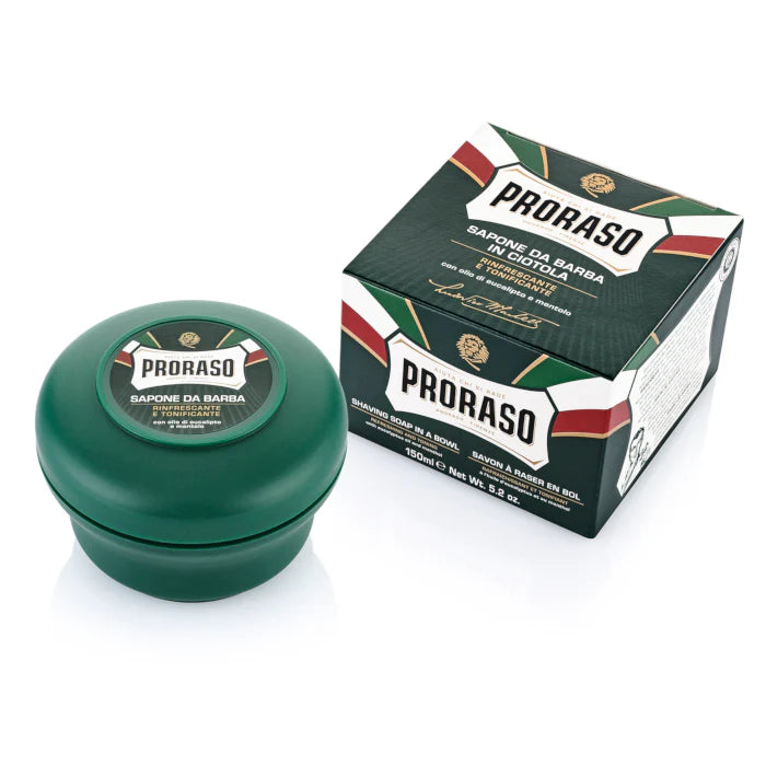 Green Shaving Soap in a Bowl (Eucalyptus & Menthol) 150ml X61587