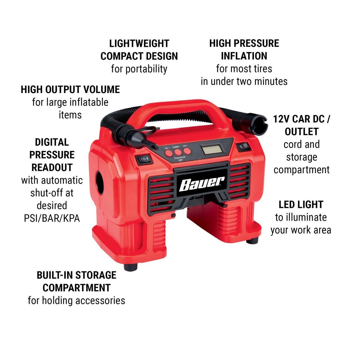 20V Cordless 0-160 PSI Inflator/Deflator B5895
