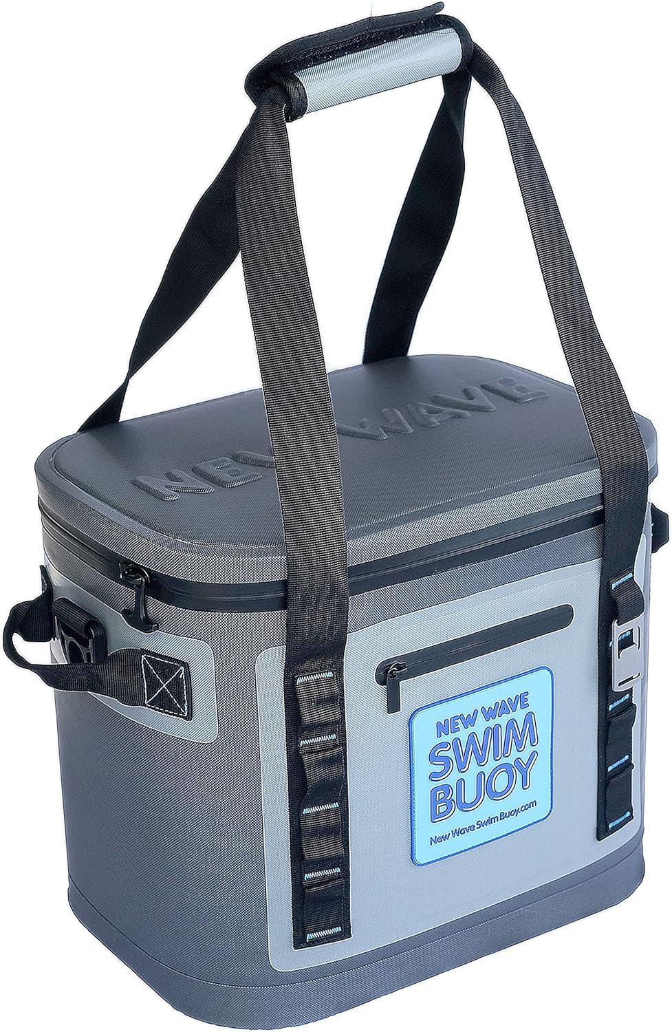 Swim Buoy Soft Cooler Bag, 20 Can, Large Leak-Proof Portable Cooler with Bottle Opener & Removable Shoulder Strap F637