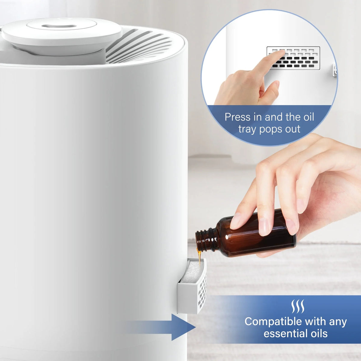 8L Top Fill Ultrasonic Floor Humidifier I189