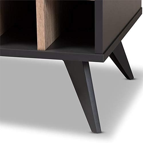 Dark Grey Oak Wine Cabinet W623