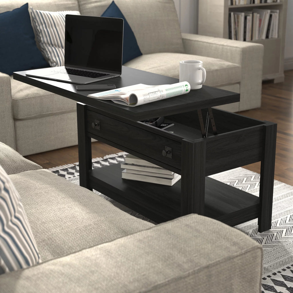 Black Wood Lift Top Coffee Table I919870