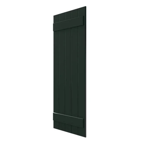 Chrome Composite Board-n-Batten Shutters (Per Pair) Z911961