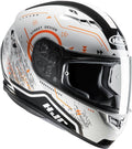 White-Orange Safa Helmet, Size 2XL H46734