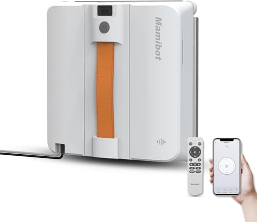 Window Cleaning Robot with 4 Spray Nozzles, 3200Pa Suction M4218