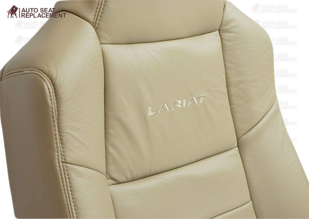 Leather Seat Cover for Ford F250 F350 in Medium Parchment Tan Driver & Passenger N328