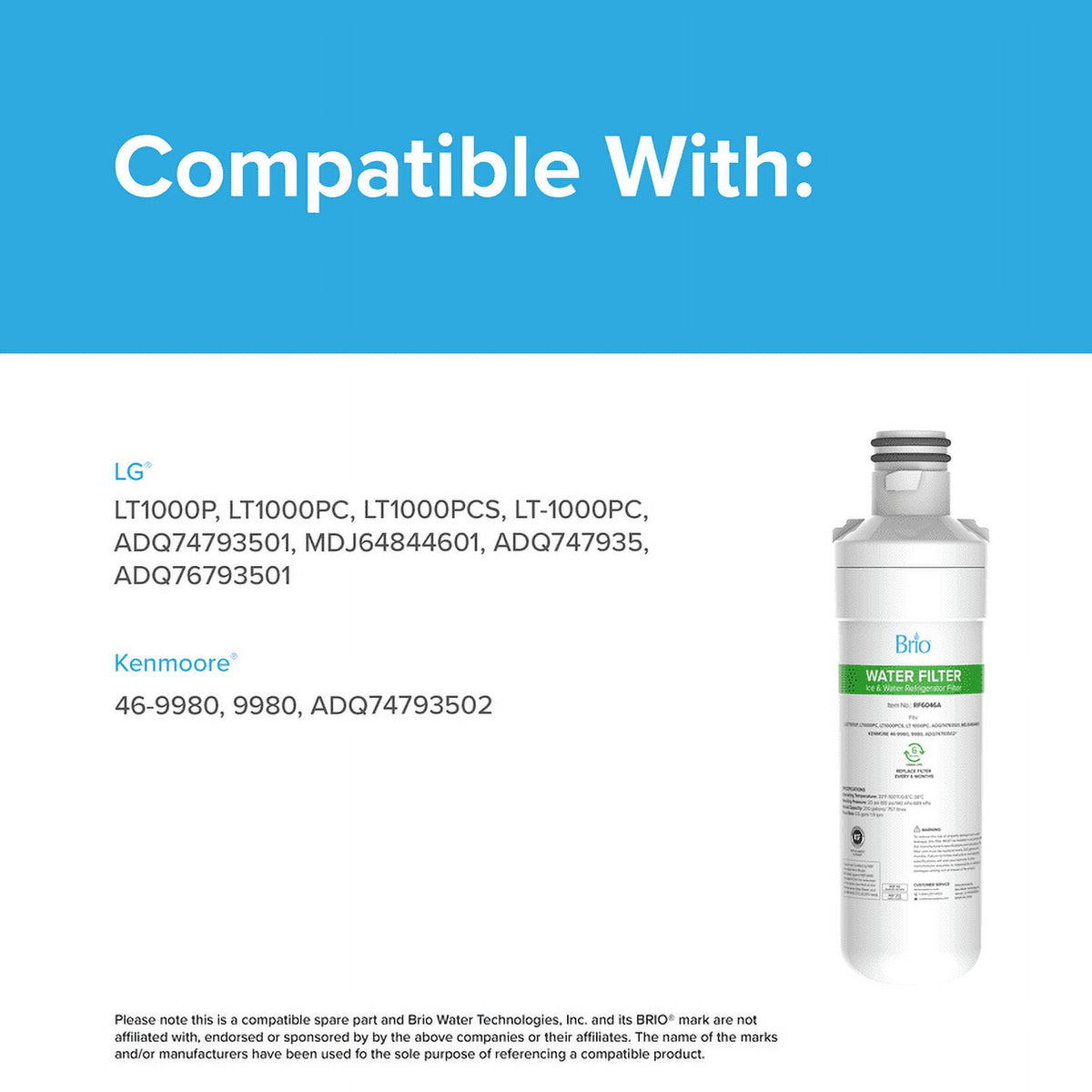 Refrigerator Water Filter Replacement 3 Pack H51572