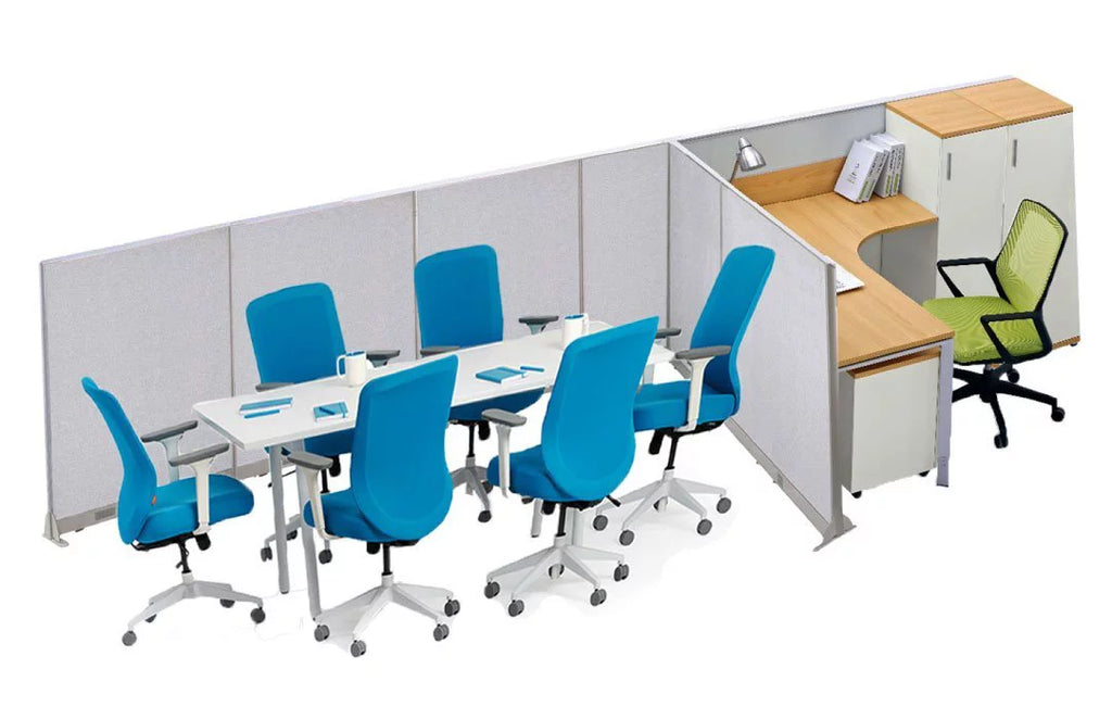 T-Shaped Freestanding Room Divider A308400