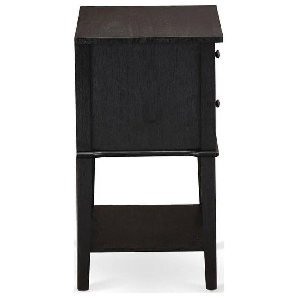 16" Wood Nightstand with 2 Drawers H883