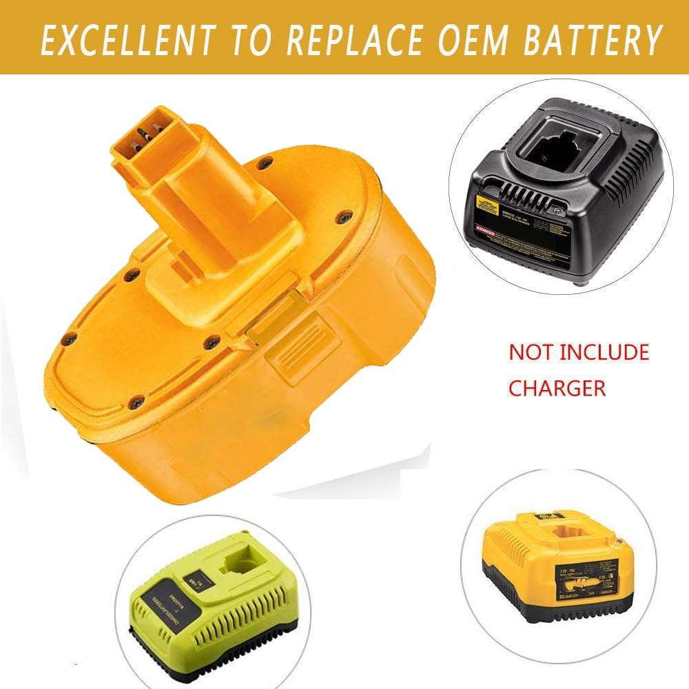 2 Pack 18V 4.6Ah Ni-MH Replacement Battery for Cordless Power Tool Z4910