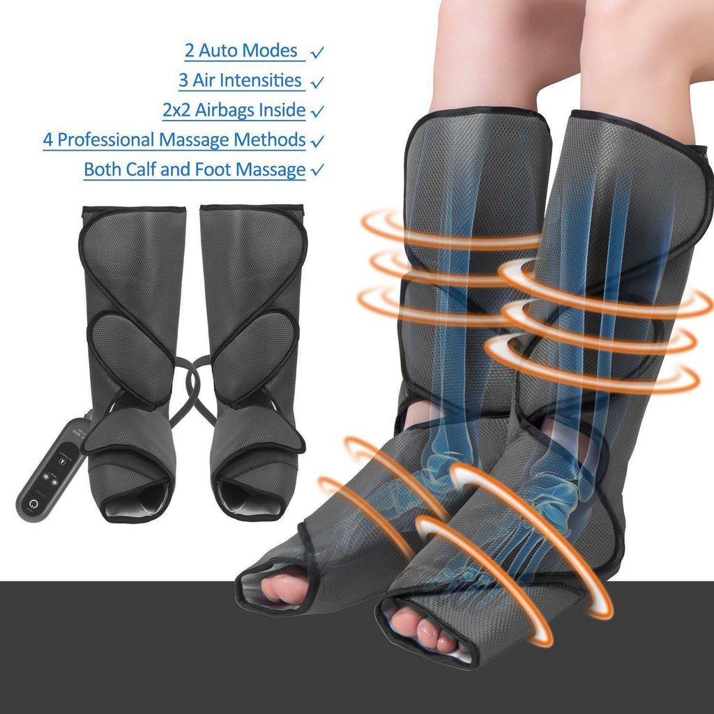 Leg Air Massager for Foot and Calf Circulation Massage with Handheld 3 A575