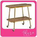 Gold 2 Tier Bar Cart F331