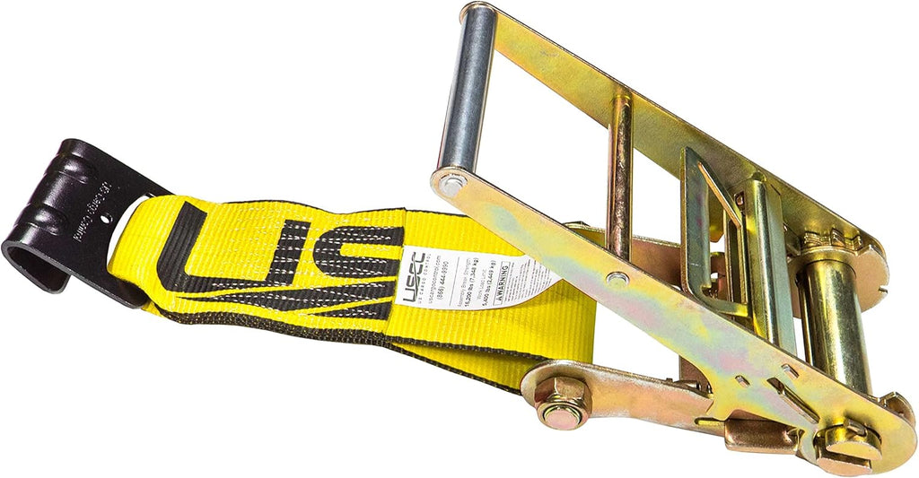 Yellow Fixed End Ratchet Straps U17680