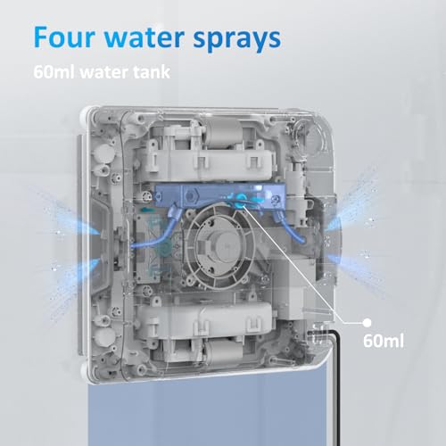 Window Cleaning Robot with 4 Spray Nozzles, 3200Pa Suction M4218