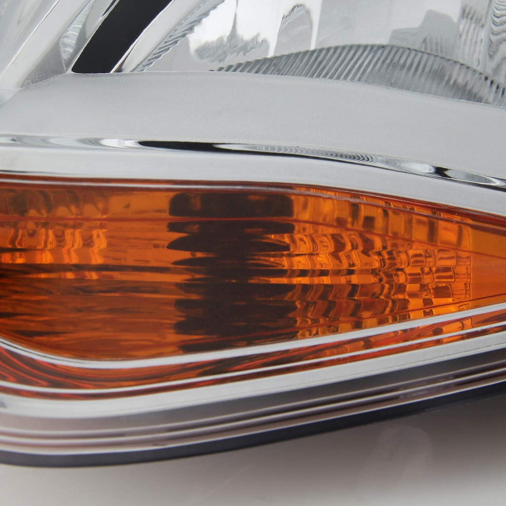 Chrome Trim Halogen Headlights Pair A8918