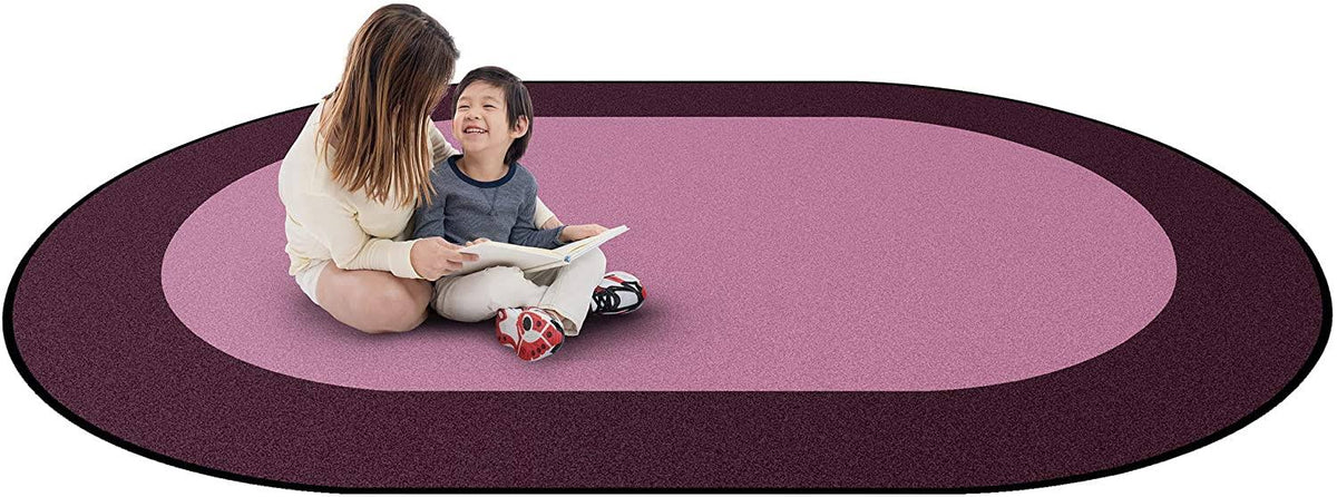 Oval Teal Carpet K2070