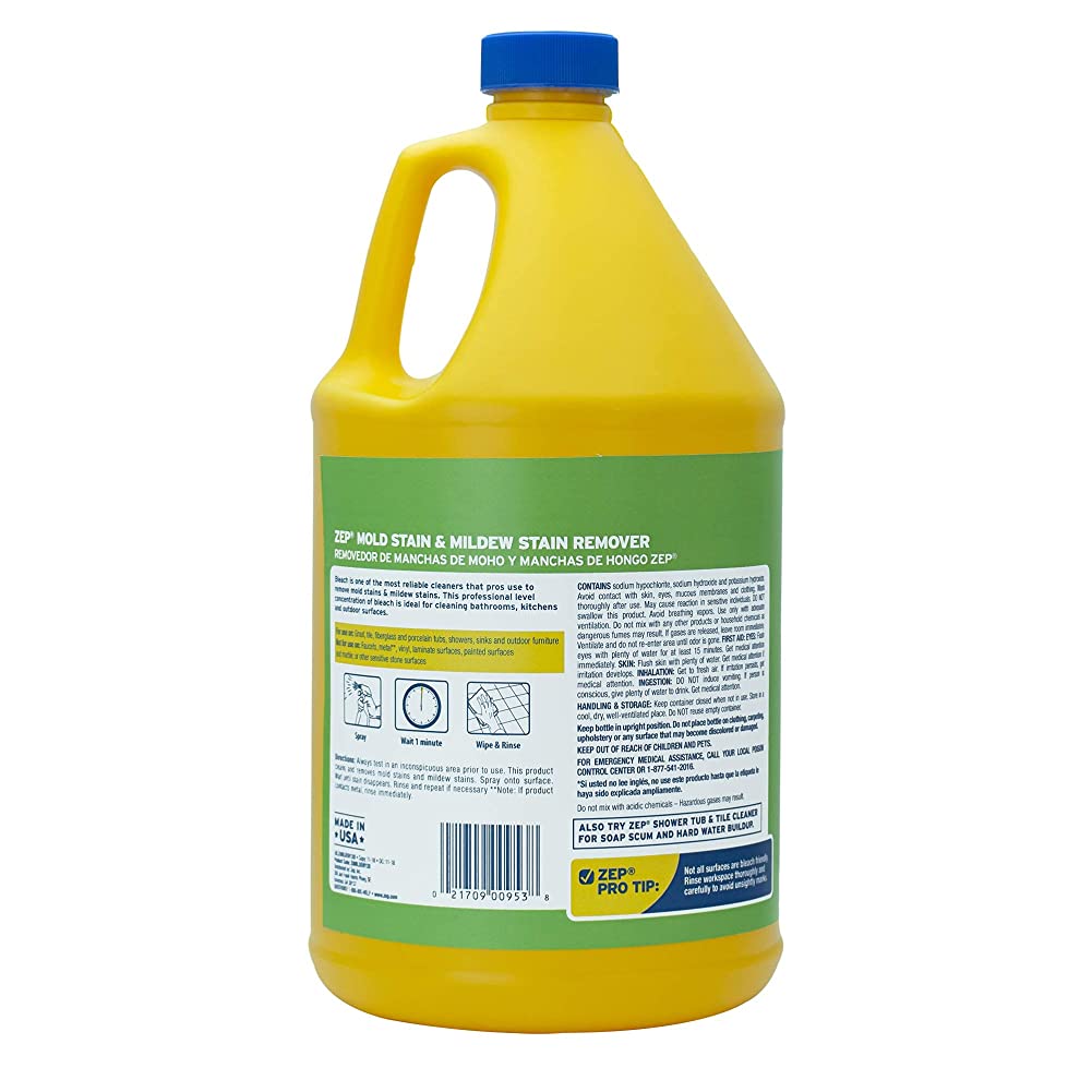 Mold and Mildew Stain Remover 1 Gal (Case of 4) with Bleach Resistant Sprayer Bottles (Case of 12) T982505
