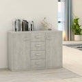 Light Gray Buffet Sideboard Cabinet with Two Doors and Four Drawers N503068
