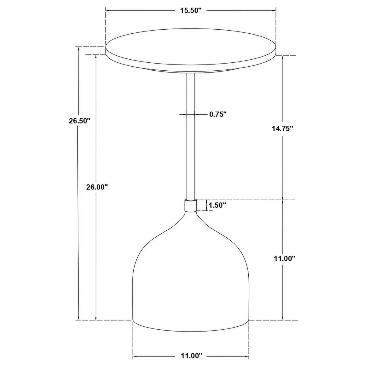 Contemporary Round Marble Top Side Table in Peach and Brown Y5174