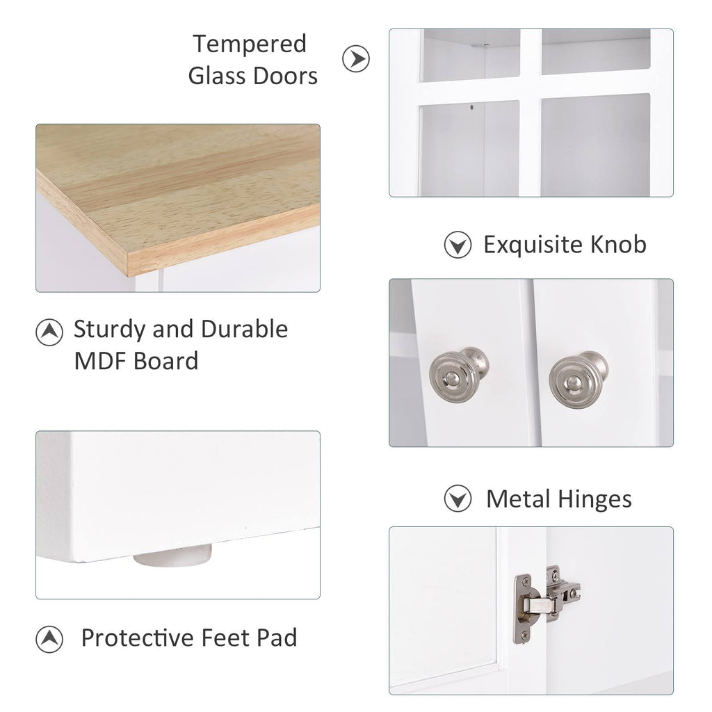 White Kitchen Pantry Cabinet P78431