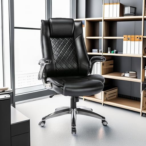 Black High Back Leather Executive Office Chair M59921