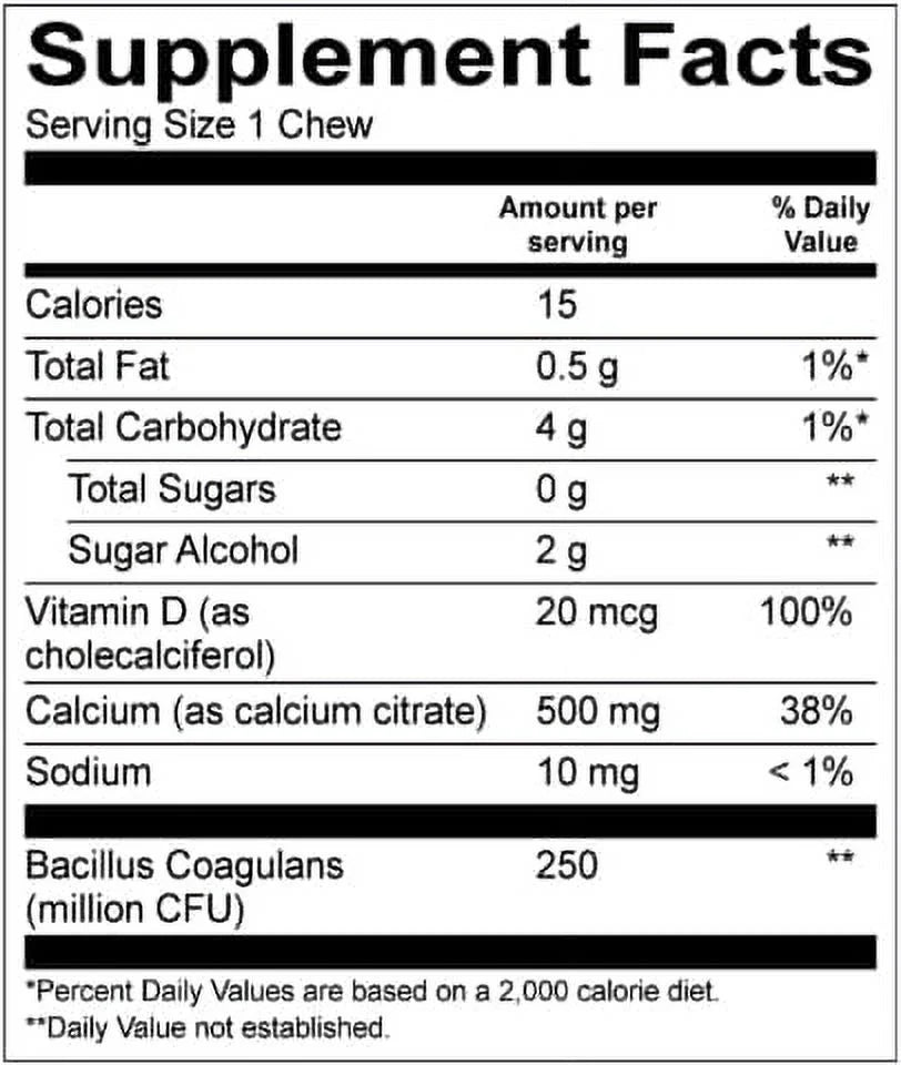Chewable Bariatric Multivitamin with Iron and Calcium Citrate V120711