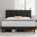 Queen Size Fabric Upholstered Platform Bed Frame A75152