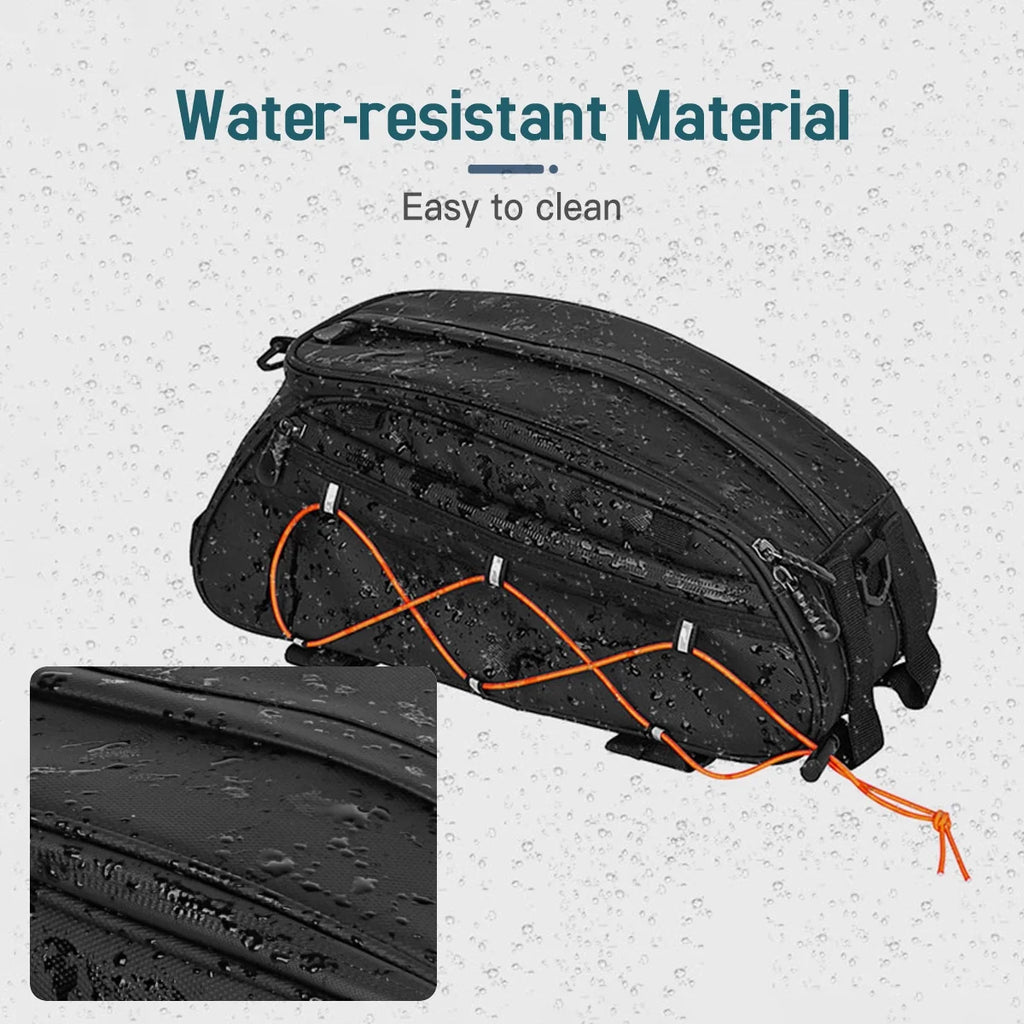 Waterproof Bike Rack Bag Set with Trunk Bag and Side Hanging Bags X919382