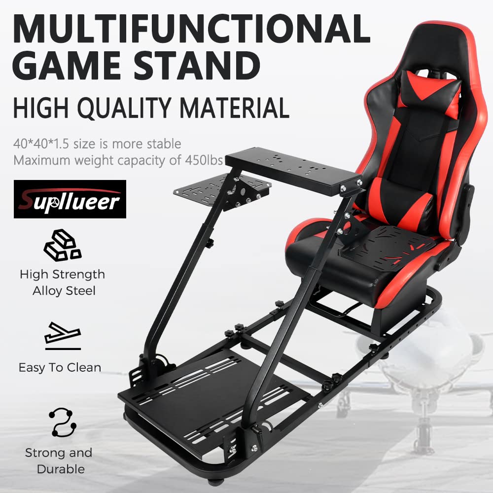 Racing Flight Sim Cockpit with Gaming Seat X61355