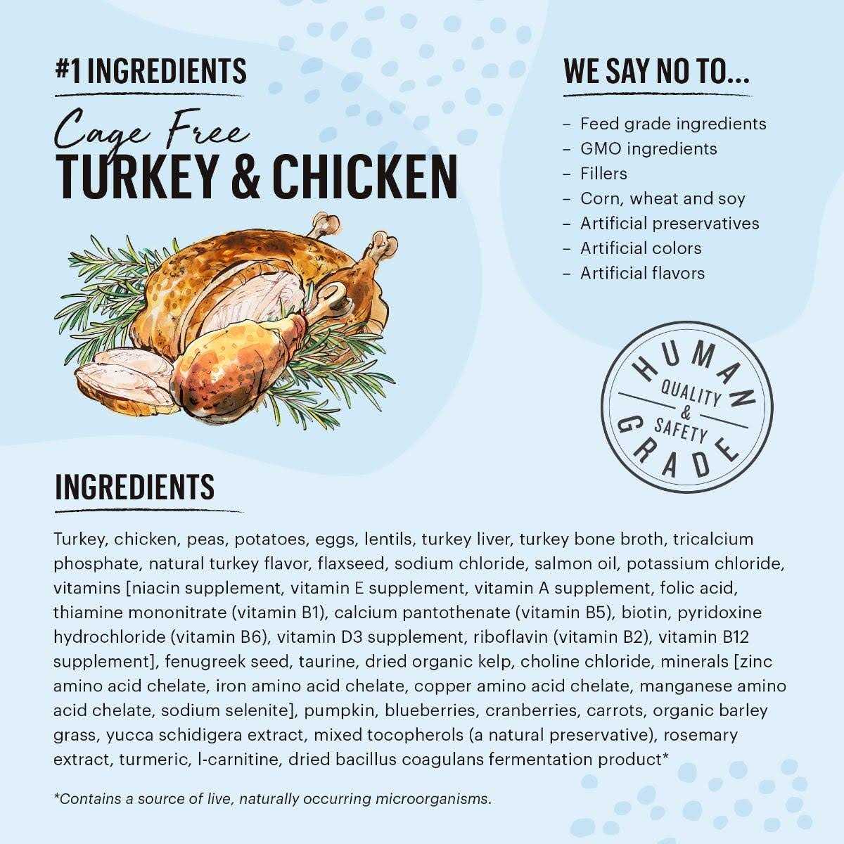 Grain-Free Turkey Chicken Dry Cat Food H450
