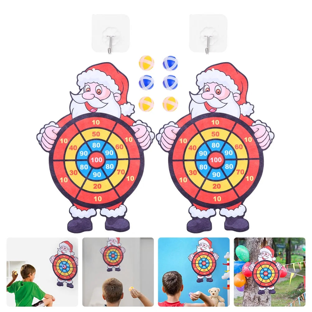 Portable Santa Claus Dart Board Toy E184